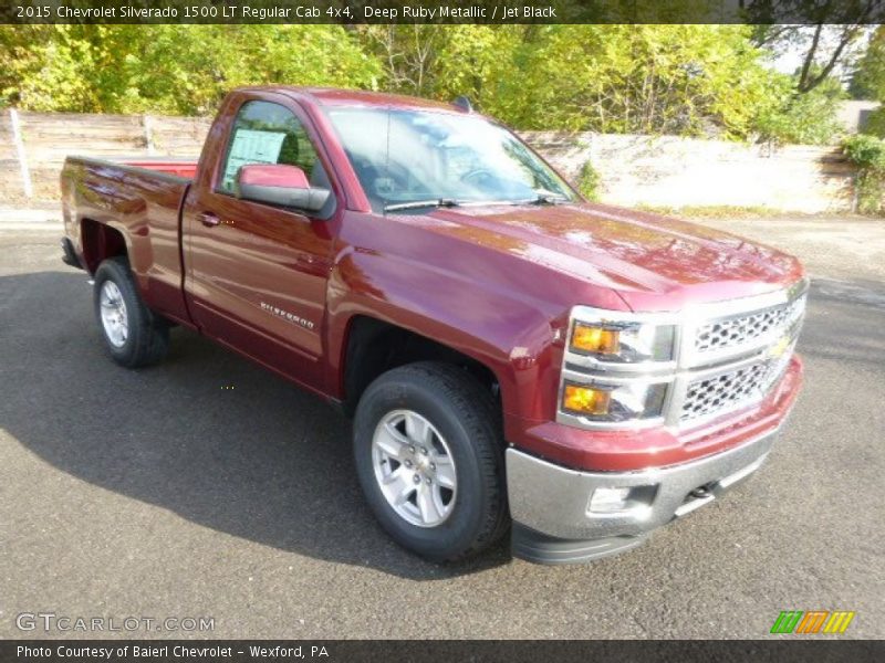 Deep Ruby Metallic / Jet Black 2015 Chevrolet Silverado 1500 LT Regular Cab 4x4