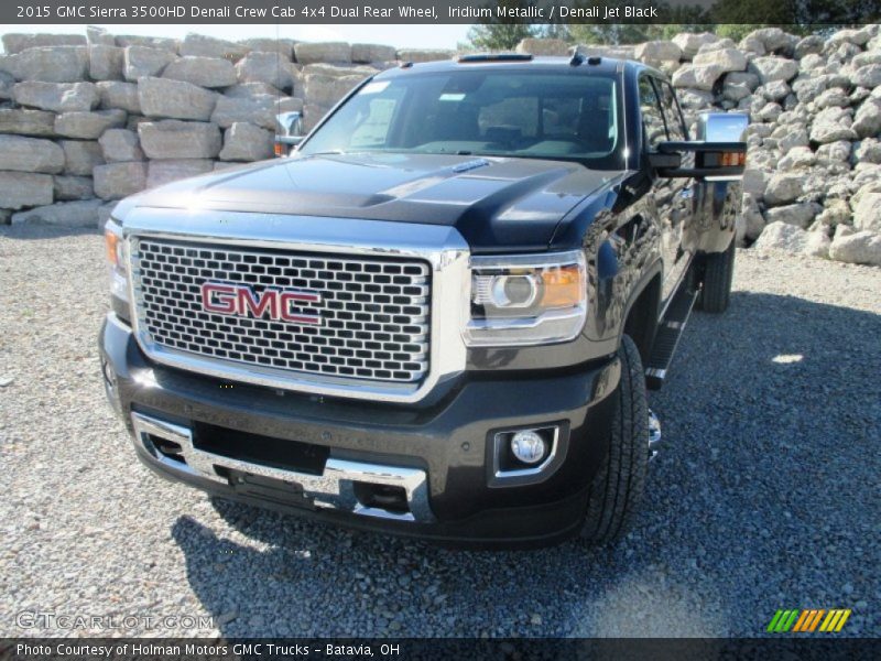 Iridium Metallic / Denali Jet Black 2015 GMC Sierra 3500HD Denali Crew Cab 4x4 Dual Rear Wheel