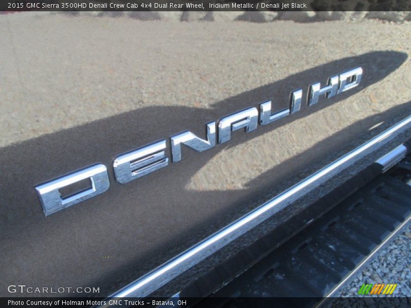 Iridium Metallic / Denali Jet Black 2015 GMC Sierra 3500HD Denali Crew Cab 4x4 Dual Rear Wheel