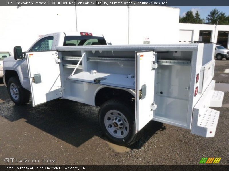 Summit White / Jet Black/Dark Ash 2015 Chevrolet Silverado 3500HD WT Regular Cab 4x4 Utility