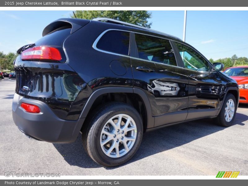 Brilliant Black Crystal Pearl / Black 2015 Jeep Cherokee Latitude