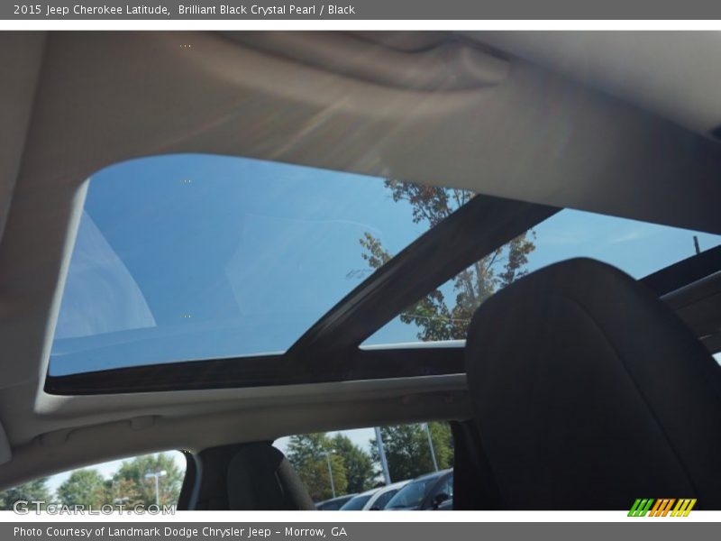 Brilliant Black Crystal Pearl / Black 2015 Jeep Cherokee Latitude