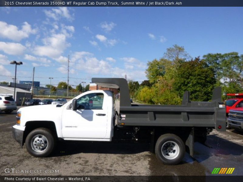 Summit White / Jet Black/Dark Ash 2015 Chevrolet Silverado 3500HD WT Regular Cab Dump Truck