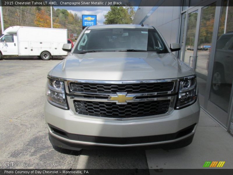 Champagne Silver Metallic / Jet Black 2015 Chevrolet Tahoe LT 4WD