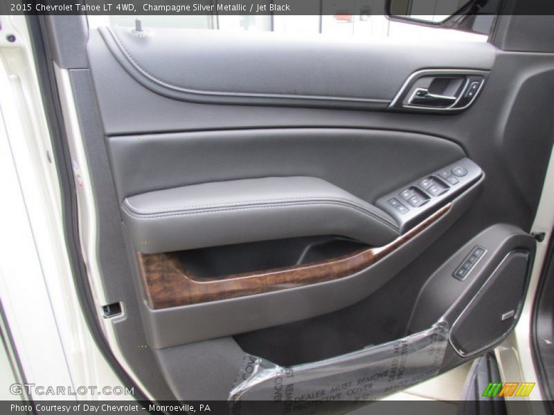 Champagne Silver Metallic / Jet Black 2015 Chevrolet Tahoe LT 4WD