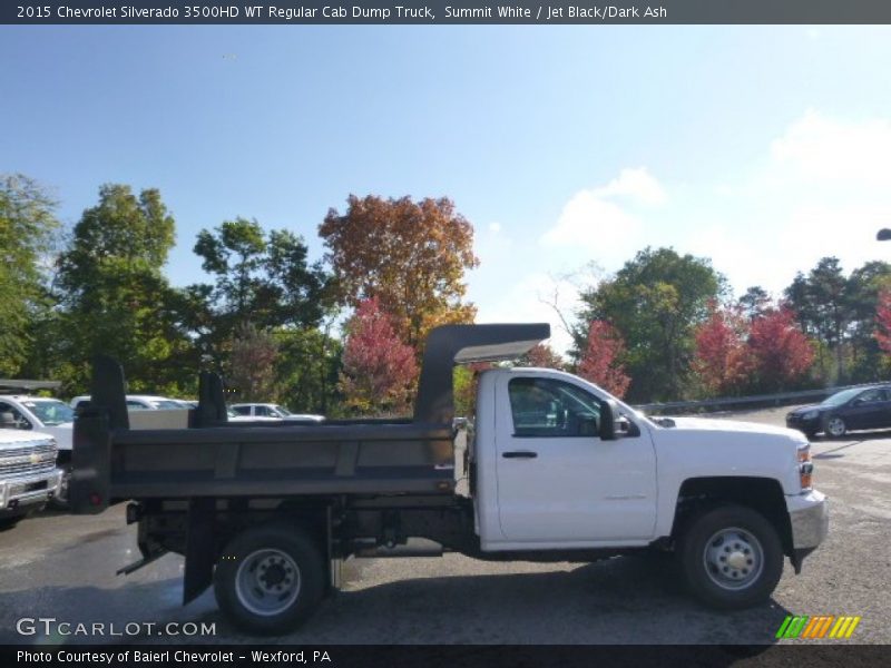 Summit White / Jet Black/Dark Ash 2015 Chevrolet Silverado 3500HD WT Regular Cab Dump Truck
