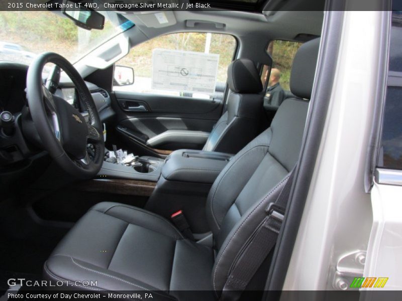 Champagne Silver Metallic / Jet Black 2015 Chevrolet Tahoe LT 4WD