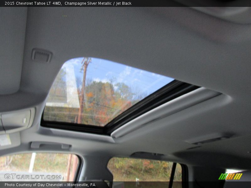 Champagne Silver Metallic / Jet Black 2015 Chevrolet Tahoe LT 4WD