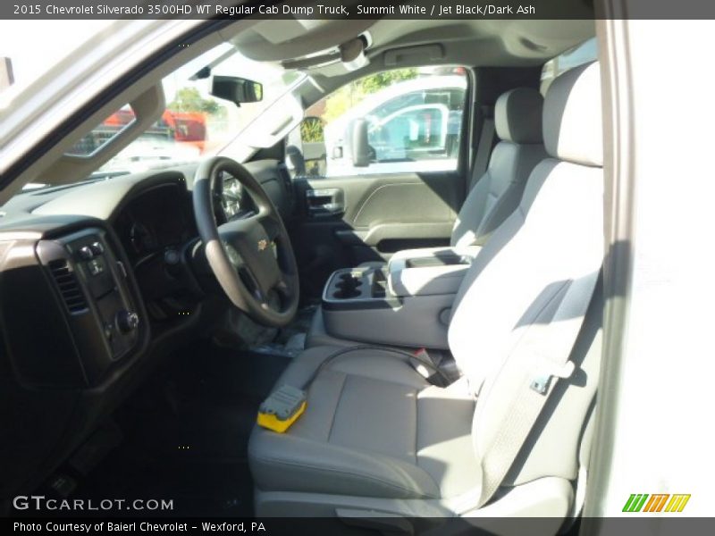 Summit White / Jet Black/Dark Ash 2015 Chevrolet Silverado 3500HD WT Regular Cab Dump Truck