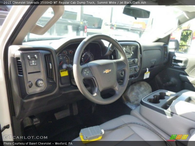 Summit White / Jet Black/Dark Ash 2015 Chevrolet Silverado 3500HD WT Regular Cab Dump Truck
