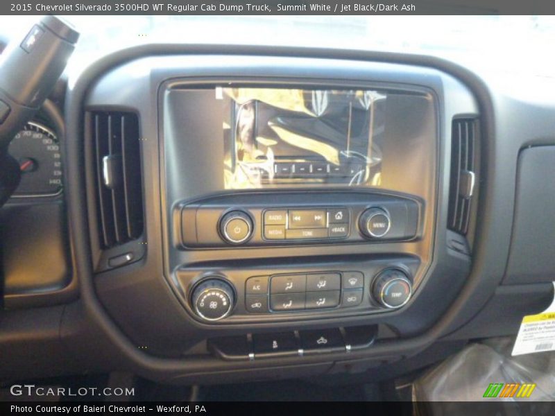 Summit White / Jet Black/Dark Ash 2015 Chevrolet Silverado 3500HD WT Regular Cab Dump Truck