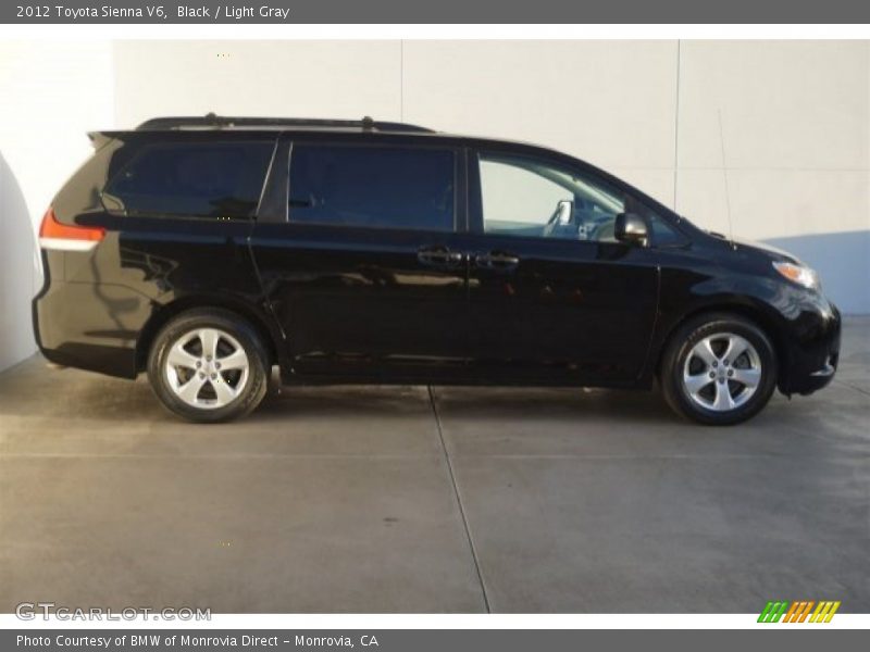 Black / Light Gray 2012 Toyota Sienna V6