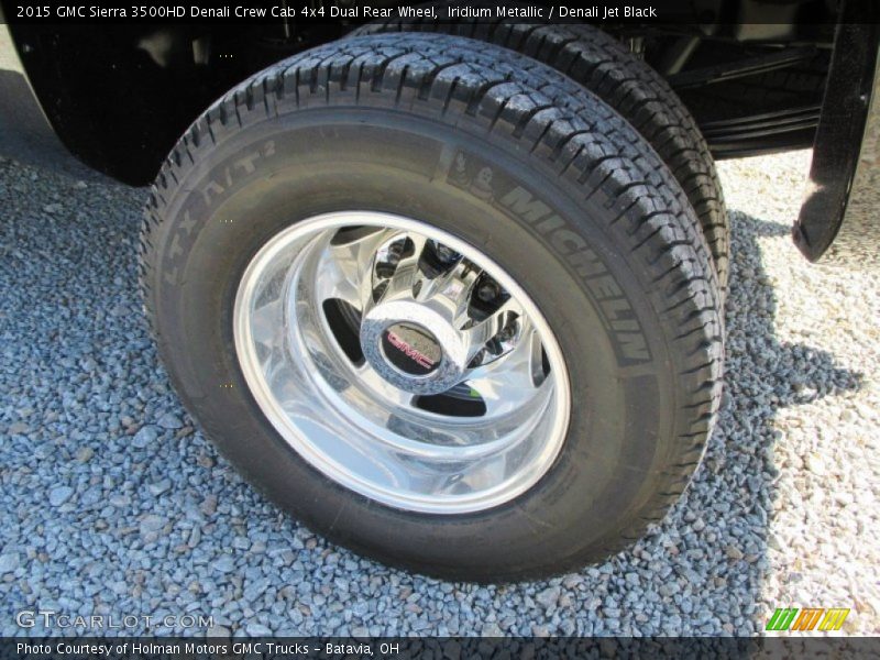 Iridium Metallic / Denali Jet Black 2015 GMC Sierra 3500HD Denali Crew Cab 4x4 Dual Rear Wheel