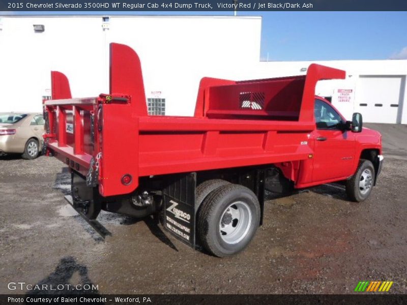 Victory Red / Jet Black/Dark Ash 2015 Chevrolet Silverado 3500HD WT Regular Cab 4x4 Dump Truck