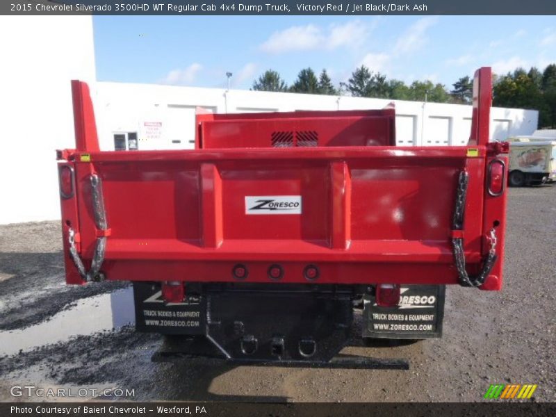 Victory Red / Jet Black/Dark Ash 2015 Chevrolet Silverado 3500HD WT Regular Cab 4x4 Dump Truck