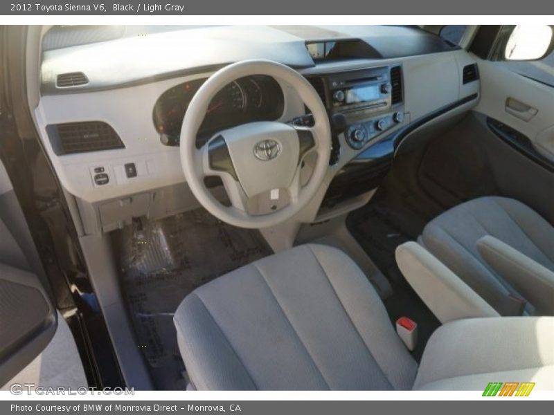 Black / Light Gray 2012 Toyota Sienna V6