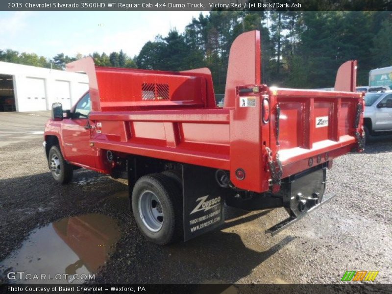 Victory Red / Jet Black/Dark Ash 2015 Chevrolet Silverado 3500HD WT Regular Cab 4x4 Dump Truck
