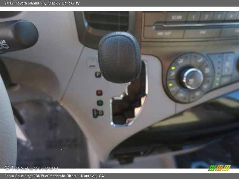 Black / Light Gray 2012 Toyota Sienna V6