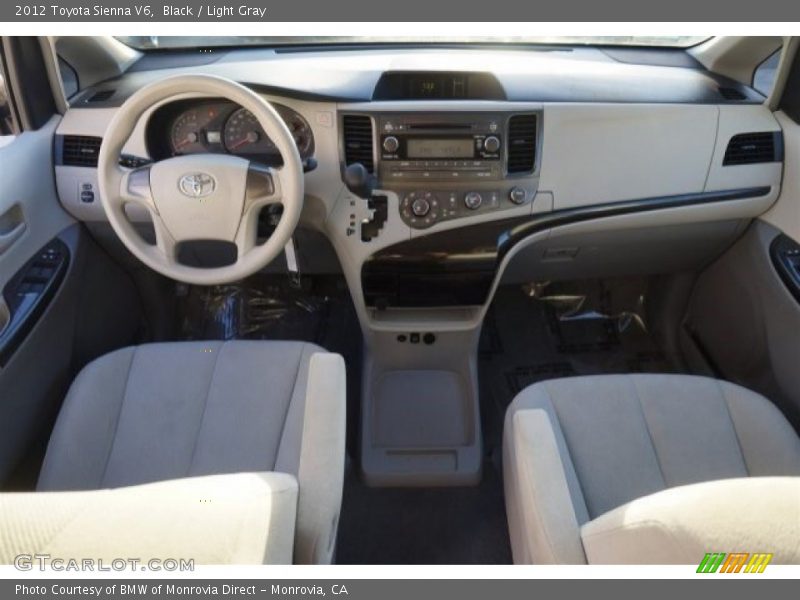 Black / Light Gray 2012 Toyota Sienna V6