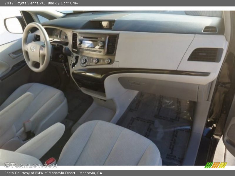 Black / Light Gray 2012 Toyota Sienna V6