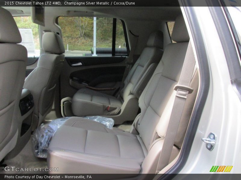 Champagne Silver Metallic / Cocoa/Dune 2015 Chevrolet Tahoe LTZ 4WD