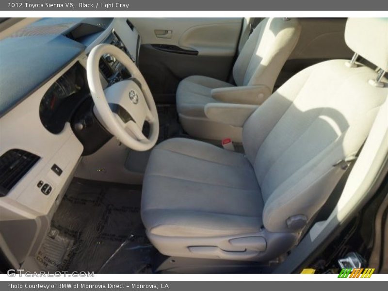 Black / Light Gray 2012 Toyota Sienna V6