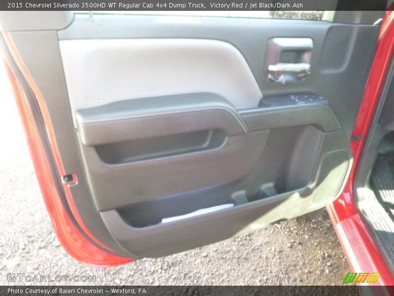 Victory Red / Jet Black/Dark Ash 2015 Chevrolet Silverado 3500HD WT Regular Cab 4x4 Dump Truck