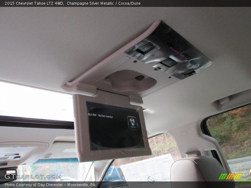 Champagne Silver Metallic / Cocoa/Dune 2015 Chevrolet Tahoe LTZ 4WD