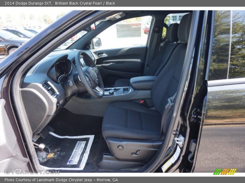 Brilliant Black Crystal Pearl / Black 2014 Dodge Durango SXT