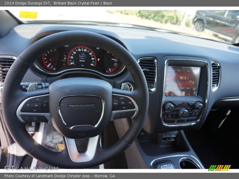Brilliant Black Crystal Pearl / Black 2014 Dodge Durango SXT