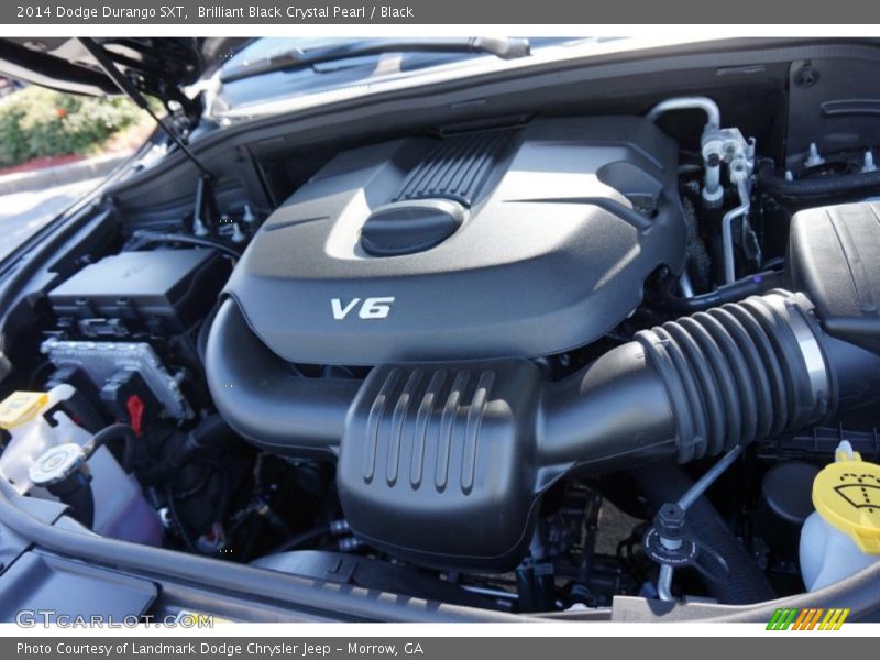 Brilliant Black Crystal Pearl / Black 2014 Dodge Durango SXT