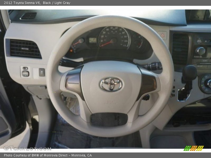 Black / Light Gray 2012 Toyota Sienna V6
