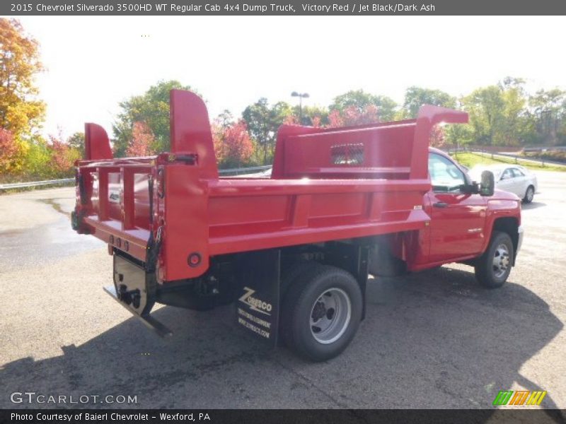 Victory Red / Jet Black/Dark Ash 2015 Chevrolet Silverado 3500HD WT Regular Cab 4x4 Dump Truck