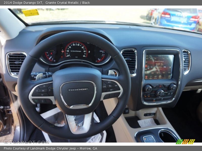 Granite Crystal Metallic / Black 2014 Dodge Durango SXT