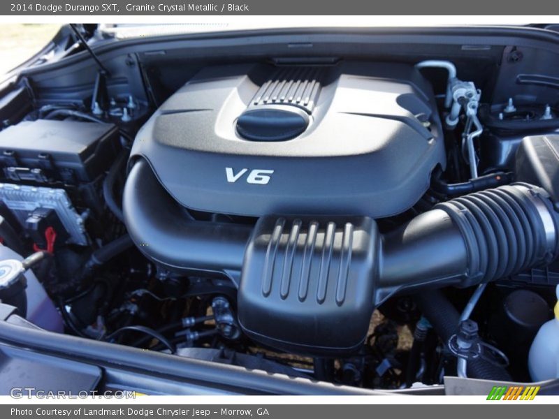 Granite Crystal Metallic / Black 2014 Dodge Durango SXT