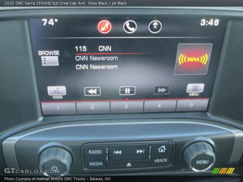 Onyx Black / Jet Black 2015 GMC Sierra 2500HD SLE Crew Cab 4x4