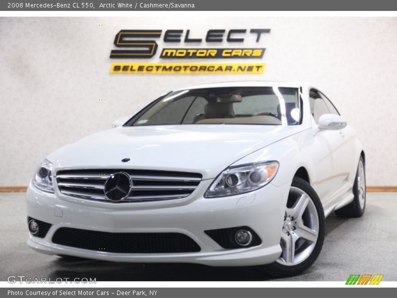Arctic White / Cashmere/Savanna 2008 Mercedes-Benz CL 550