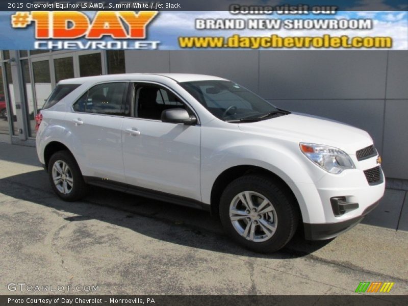 Summit White / Jet Black 2015 Chevrolet Equinox LS AWD