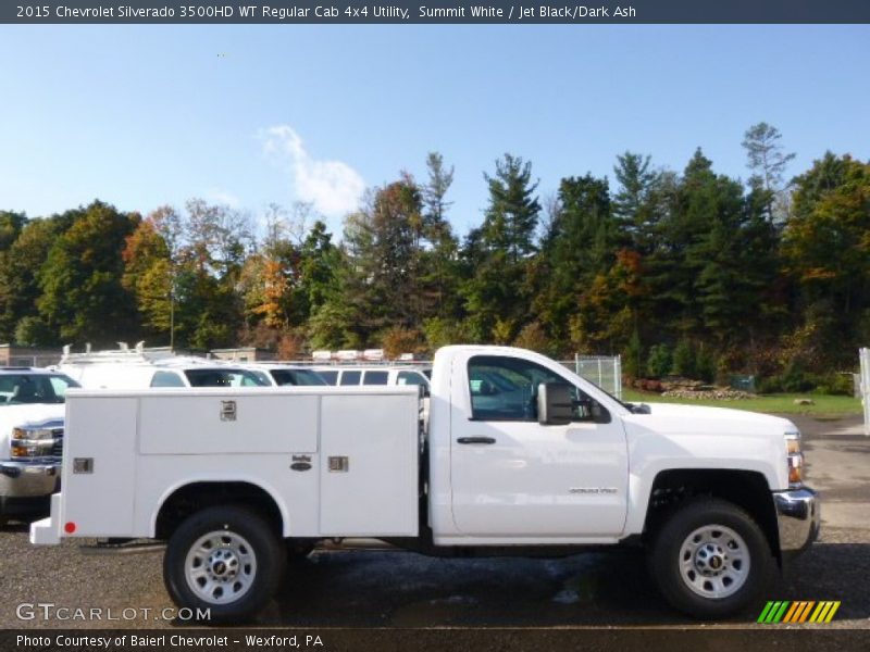 Summit White / Jet Black/Dark Ash 2015 Chevrolet Silverado 3500HD WT Regular Cab 4x4 Utility