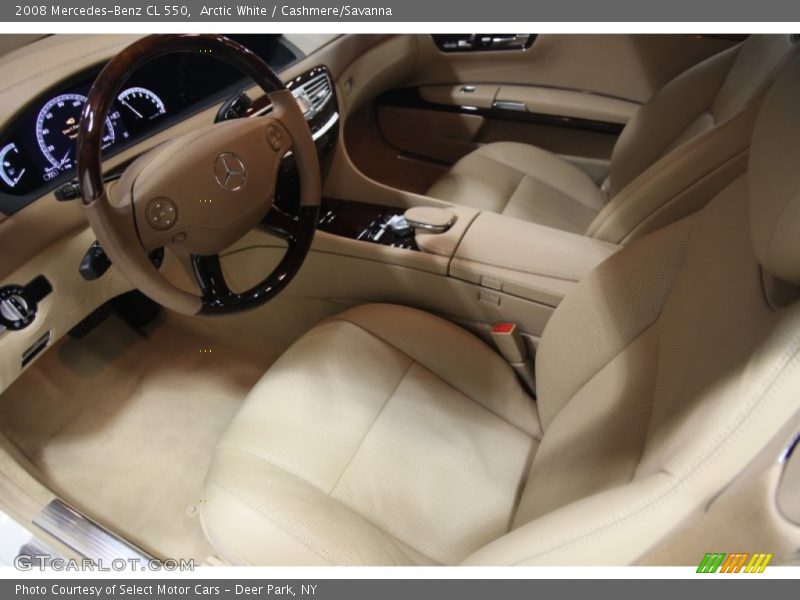 Arctic White / Cashmere/Savanna 2008 Mercedes-Benz CL 550