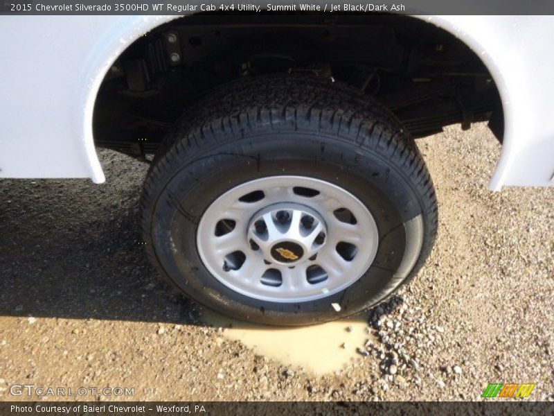 Summit White / Jet Black/Dark Ash 2015 Chevrolet Silverado 3500HD WT Regular Cab 4x4 Utility