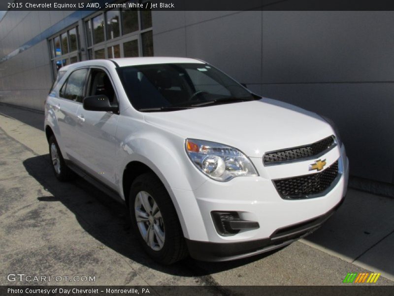 Summit White / Jet Black 2015 Chevrolet Equinox LS AWD