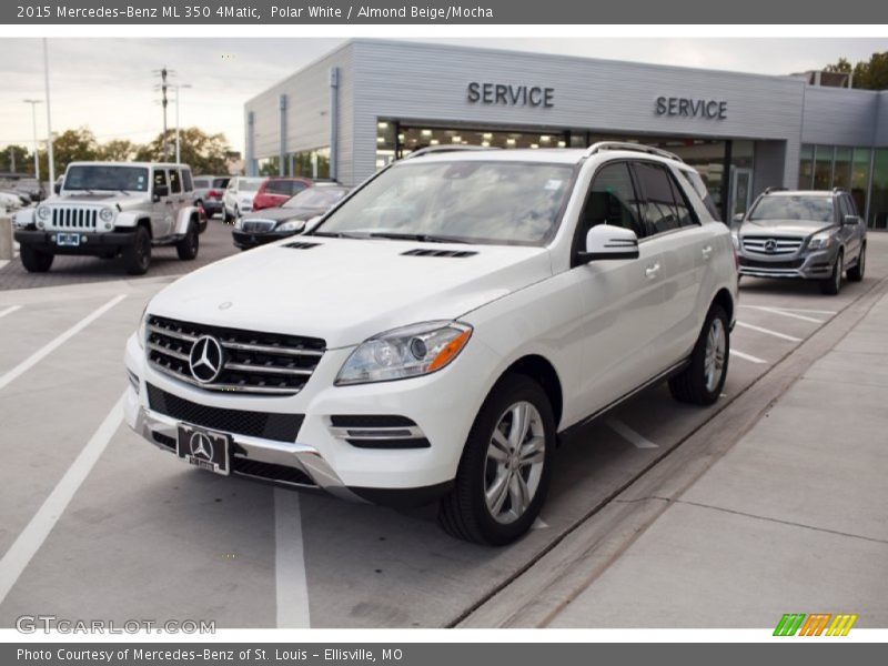 Polar White / Almond Beige/Mocha 2015 Mercedes-Benz ML 350 4Matic