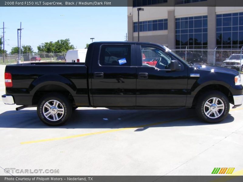 Black / Medium/Dark Flint 2008 Ford F150 XLT SuperCrew