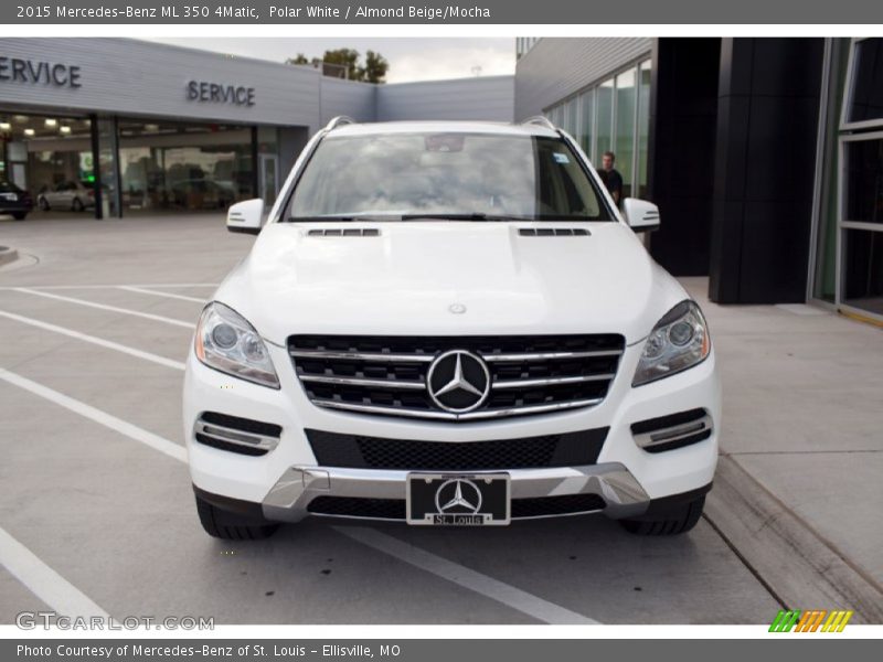 Polar White / Almond Beige/Mocha 2015 Mercedes-Benz ML 350 4Matic