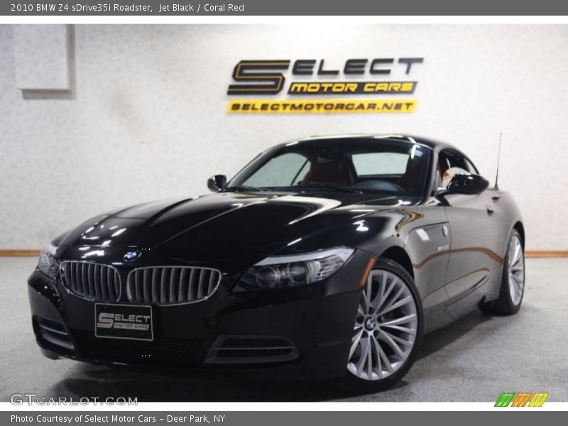 Jet Black / Coral Red 2010 BMW Z4 sDrive35i Roadster