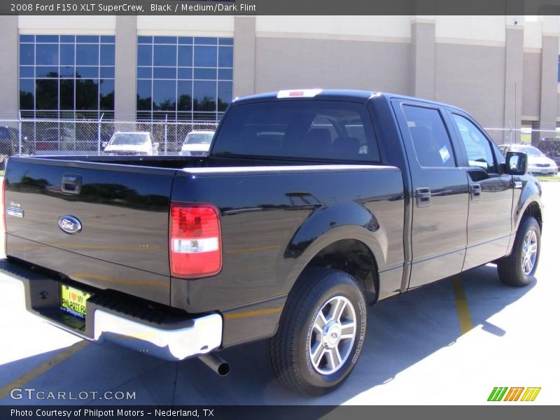 Black / Medium/Dark Flint 2008 Ford F150 XLT SuperCrew