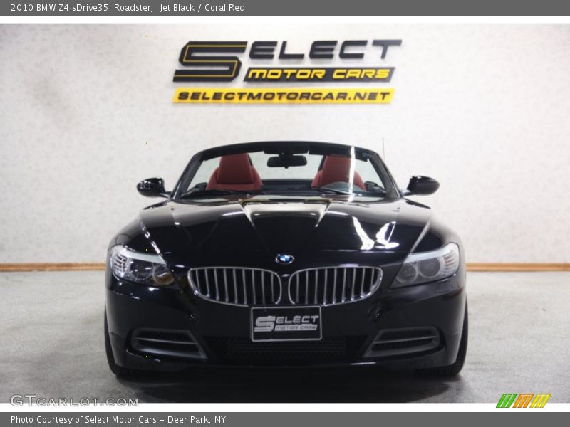 Jet Black / Coral Red 2010 BMW Z4 sDrive35i Roadster