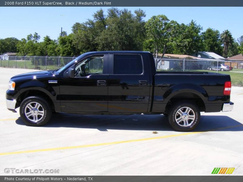 Black / Medium/Dark Flint 2008 Ford F150 XLT SuperCrew