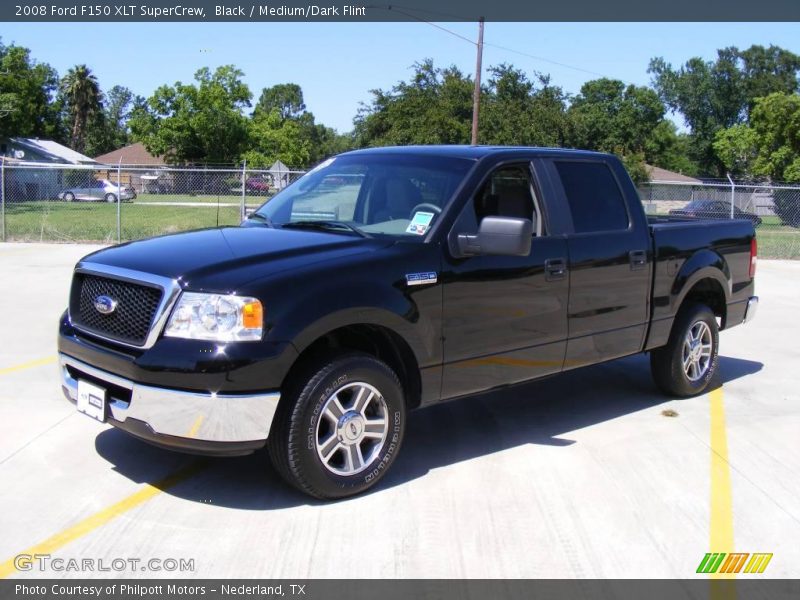 Black / Medium/Dark Flint 2008 Ford F150 XLT SuperCrew